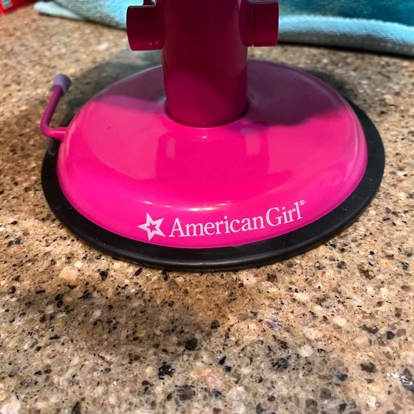 American Girl Doll Beauty Salon Chair Pink Purple Swivel Truly Me Suction Base - Picture 4 of 9